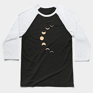 bohemian astrological design with sun, stars, moon and sunburst. Boho linear icons or symbols in trendy minimalist style. Baseball T-Shirt